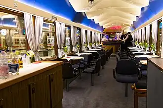 Innenraum des Clubwagens