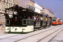 C-gekuppelte Dampftramwaylokomotive Nr. 8 der DTKC (1884)