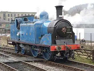 Lokomotive 419 der Klasse 439 als Museumslokomotive im Einsatz bei der East Lancashire Railway