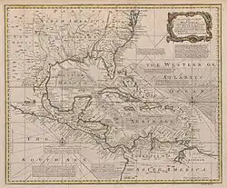 Die Karibik auf einer Karte von 1720