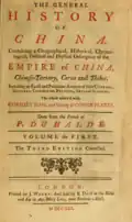 Description of the Empire of China, 1741, Titelbild 3. Ausgabe Band 1
