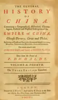 Description of the Empire of China, 1741, Titelbild 3. Ausgabe Band 4