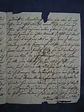 Brief von Wilhelm Mülhens vom 3. Februar 1826 seine Firmenverkäufe betreffend „… es liegt nur alles an Ihnen, da ich keinen Uebertrag mit der Firma machen durfte …“