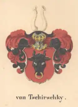 Wappen derer von Tschirschky (1847 Leonhard Dorst)
