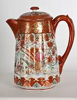 Alltagskultur: „Chinesierende“ Kakaokanne, Oberharzer Bergwerksmuseum, 1908.