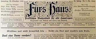 Zeitungskopf von 1912