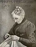 Meine Mutter im 65. Jahre A.D. 1917