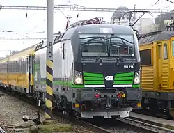 193 214 im Einsatz für Regiojet in Tschechien im November 2014