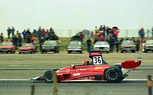 Giancarlo Martini im 312T beim BRDC International in Silverstone 1976