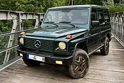 GD 300 - W 463 (1990) Frontansicht, 5-Türer, schmale Achse