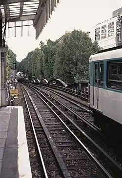 Rampe und Tunnelmund südlich der Station der Linie 2, 1994