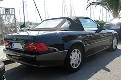 SL 500, Softtop (Heckansicht)