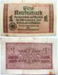 1 RM, 1938–1945, Reichskredit­kassenschein