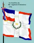 1. Bataillon 1793 bis 1793 ohne königliche Lilien