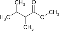Strukturformel von 2,3-Dimethylbuttersäure