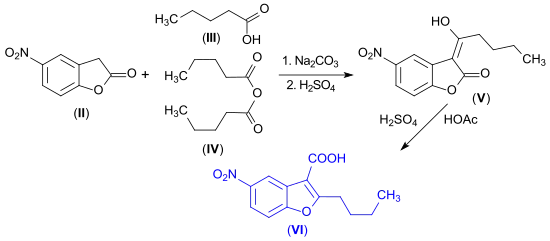 Dronedaron-Vorstufe ausgehend von 2-Cumaranon