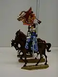 Zinnfigur: Standartenträger des Ulanen-Regiments „König Wilhelm I.“ (2. Württembergisches) Nr. 20