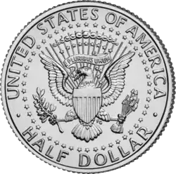 Halbdollar, Rückseite