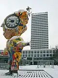 Skulptur vor dem Oderturm