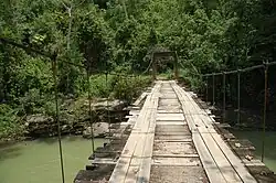 Brücke auf dem Weg zum Nauyaca