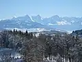 Blick auf die Alpen