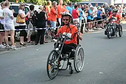 Behindertensportler beim Firmenlauf 2010 in Koblenz