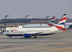 Boeing 737-300 der Comair eingesetzt unter der Marke British Airways