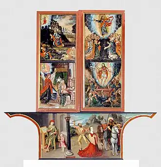 und geschlossenen Zustand