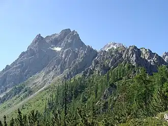 Sextner Rotwand (Blick von den Rotwandwiesen)