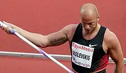 Für den Vadims Vasiļevskis – Olympiazweiter von 2004 – drei ungültige Würfe