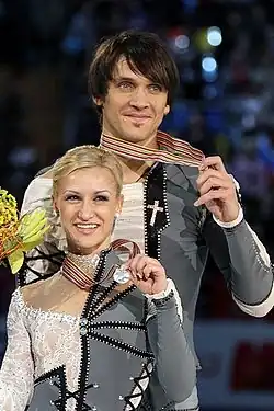 Trankow und Wolossoschar auf dem Podium der Weltmeisterschaft 2011 in Moskau