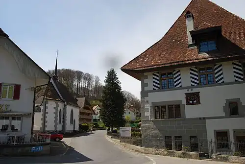 St.-Beatus-Kapelle und Zollhaus Flamatt in Sensebrücke
