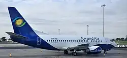 Ehemalige Boeing 737-500 der RwandAir