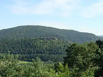 Großer Breitenberg und Schloßberg mit Falkenburg