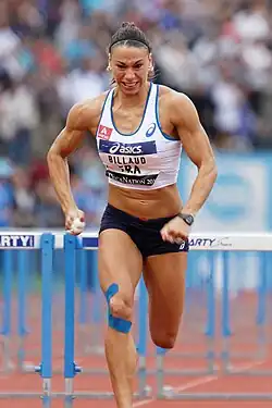 Cindy Billaud, 2014 Vizeeuropameisterin – ausgeschieden als Sechste in 13,23 s