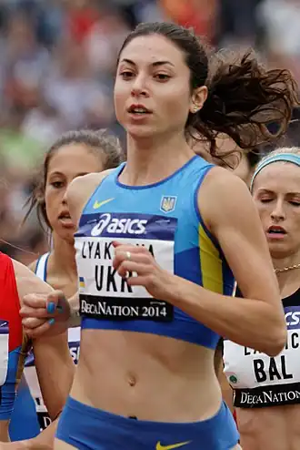 Olha Ljachowa – ausgeschieden als Dritte in 1:58,94 min