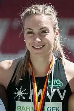 Alexandra Burghardt – ausgeschieden als Sechste des fünften Vorlaufs