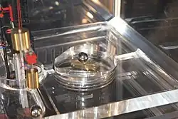 Funktionsdetail des mechanischen Analogons der Paul-Falle