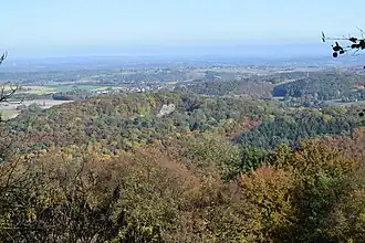 Der Weilberg vom Petersberg gesehen (2016)