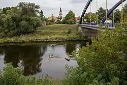 Muldebrücke in Bad Düben (1995 errichtet)