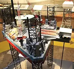 Modell einer Bohrinsel