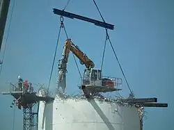 Nahaufnahme des ferngesteuerten Spinnenbaggers (18. Juni 2018)