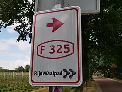 Wegweiser am RijnWaalpad