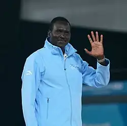 Bronzemedaillengewinner Paul Tergat, später großer, jedoch immer unterlegener Gegenspieler von Haile Gebrselassie