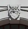 Schönburgisches Wappen über dem Portal (Marktseite)