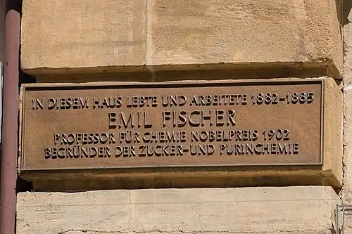 Gedenktafel in Erlangen