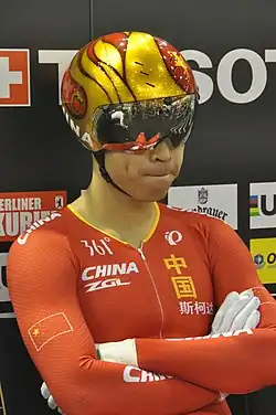 Xu Chao beim Bahnrad-Weltcup 2018/19 in Berlin