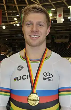 Nils van ’t Hoenderdaal (2018) Gold im Teamsprint beim Weltcup in Berlin