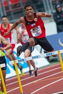 Joshua Abuaku – ausgeschieden als Achter des ersten Halbfinals