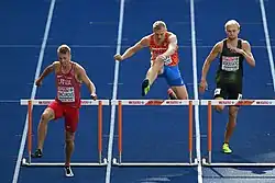 Erster Vorlauf (v. l. n. r): Maksims Sincukovs, Nick Smidt, Alexander Skorobogatko